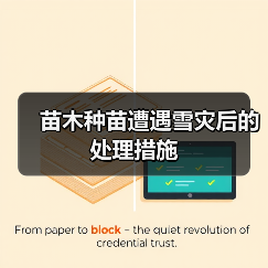 苗木种苗遭遇雪灾后的处理措施（图1）