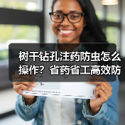 树干钻孔注药防虫怎么操作?省药省工高效防治技巧(图4) 树干钻孔注药防虫怎么操作?省药省工高效防治技巧(图4)