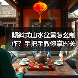 倾斜式山水盆景怎么制作?手把手教你掌握关键技巧(图4) 倾斜式山水盆景怎么制作?手把手教你掌握关键技巧(图4)