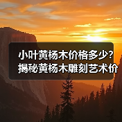 小叶黄杨木价格多少？揭秘黄杨木雕刻艺术价值