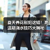 夏天养花别犯这错！高温期浇水技巧大揭秘