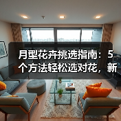 月型花卉挑选指南：5个方法轻松选对花，新