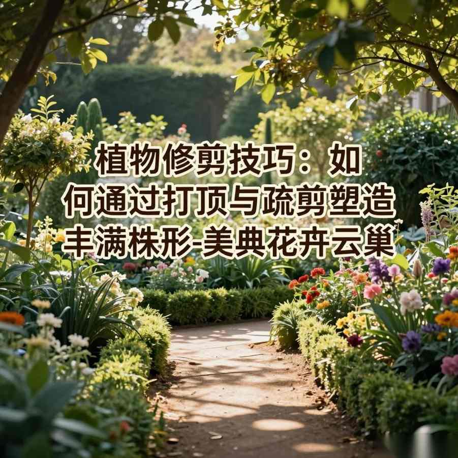植物修剪技巧:如何通过打顶与疏剪塑造丰满株形-美典花卉云巢