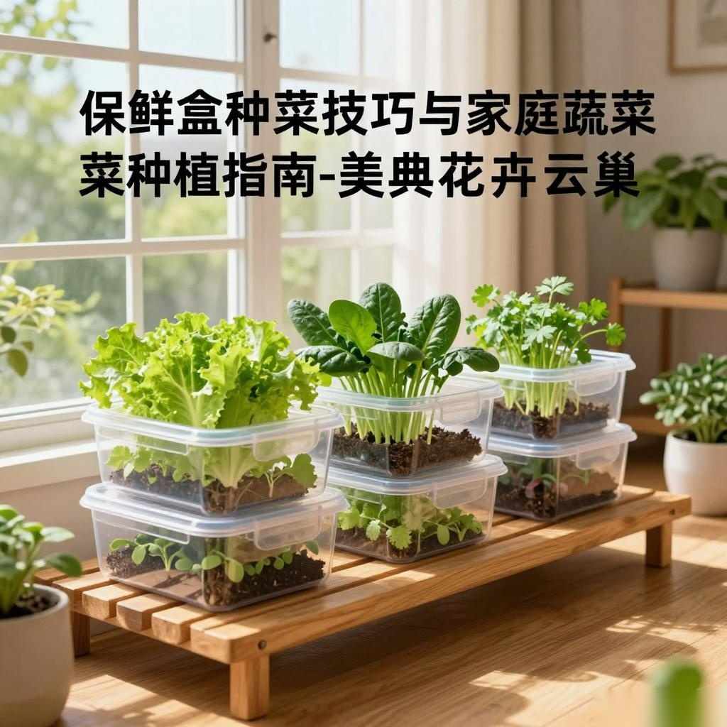 保鲜盒种菜技巧与家庭蔬菜种植指南-美典花