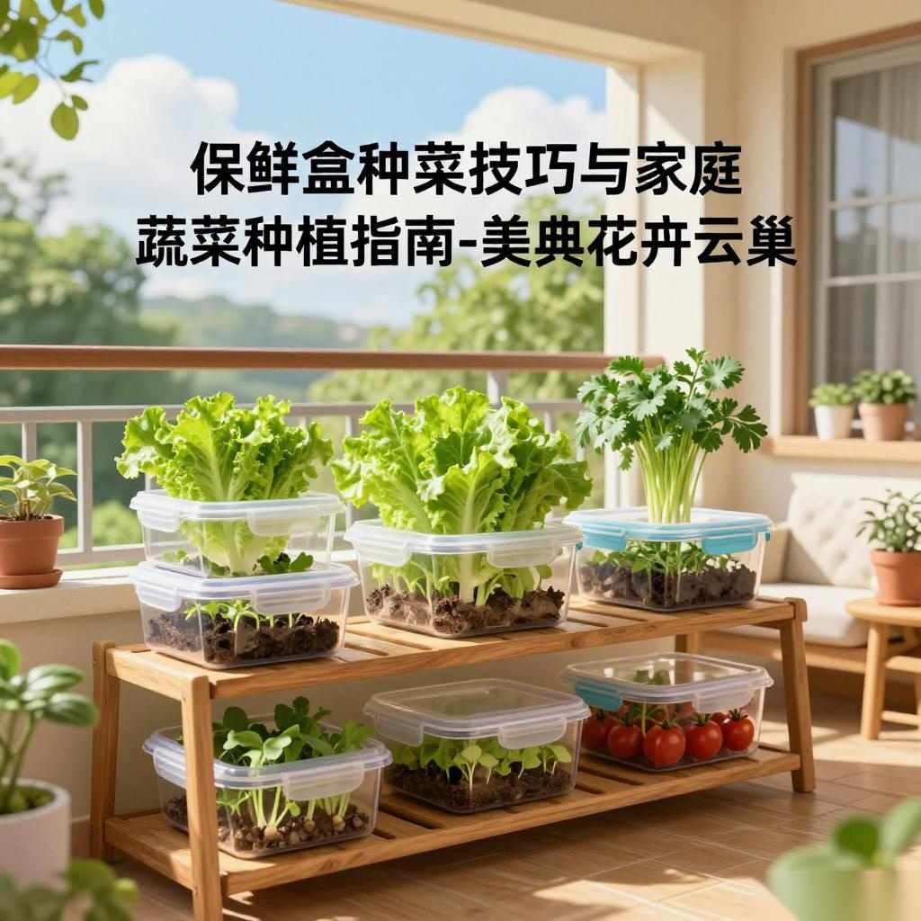 保鲜盒种菜技巧与家庭蔬菜种植指南-美典花卉云巢