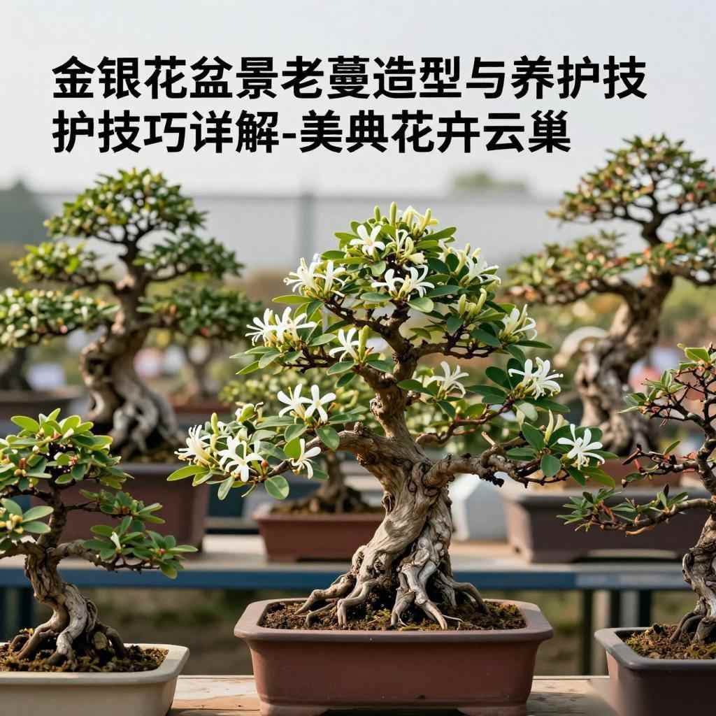 金银花盆景老蔓造型与养护技巧详解-美典花卉云巢