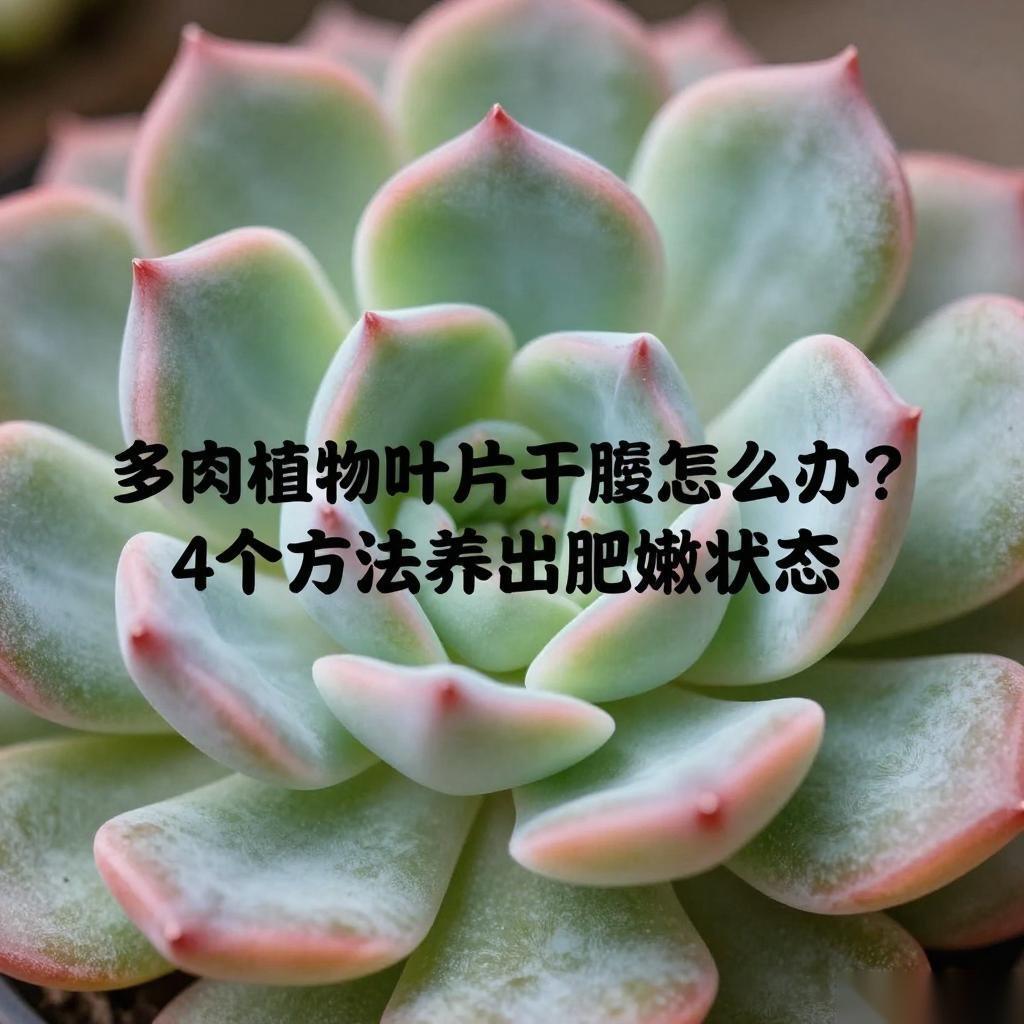 多肉植物叶片干瘪怎么办?4个方法养出肥嫩状态-美典花卉云巢