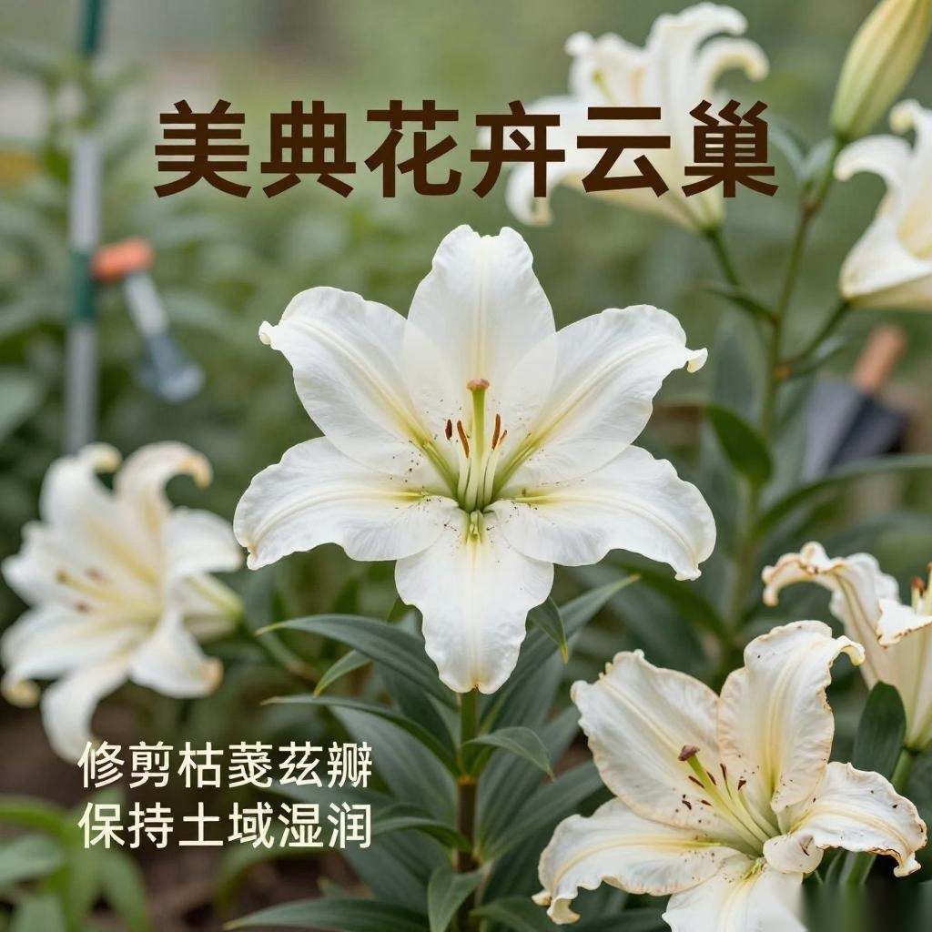 百合花凋谢后如何正确养护以促进种球复壮-