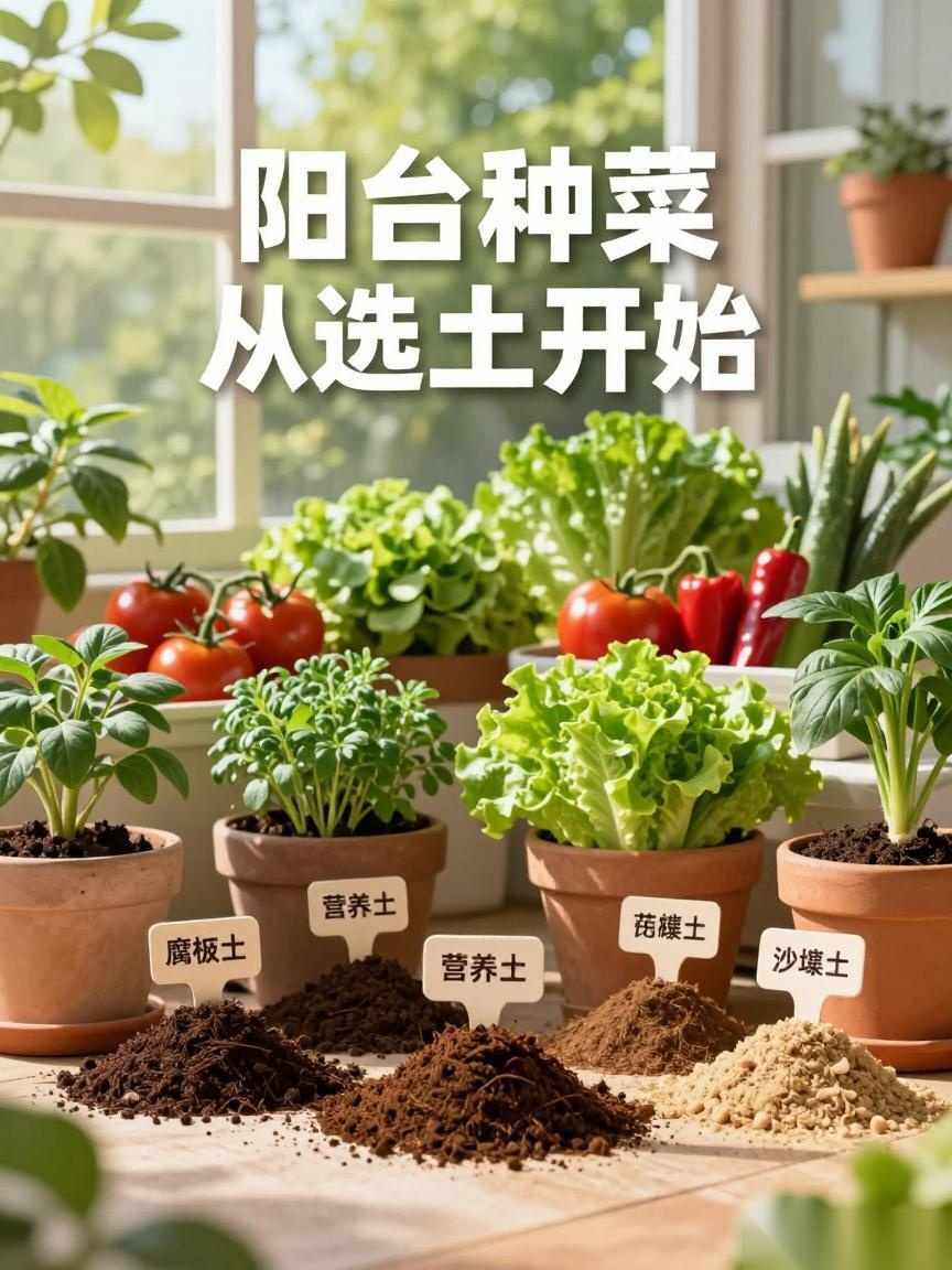 阳台种菜从选土开始