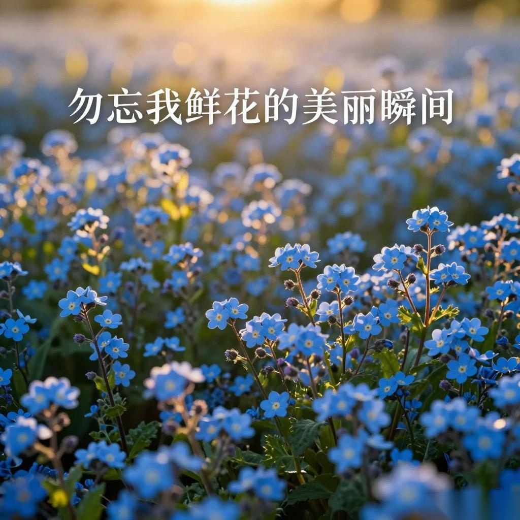 勿忘我鲜花的美丽瞬间