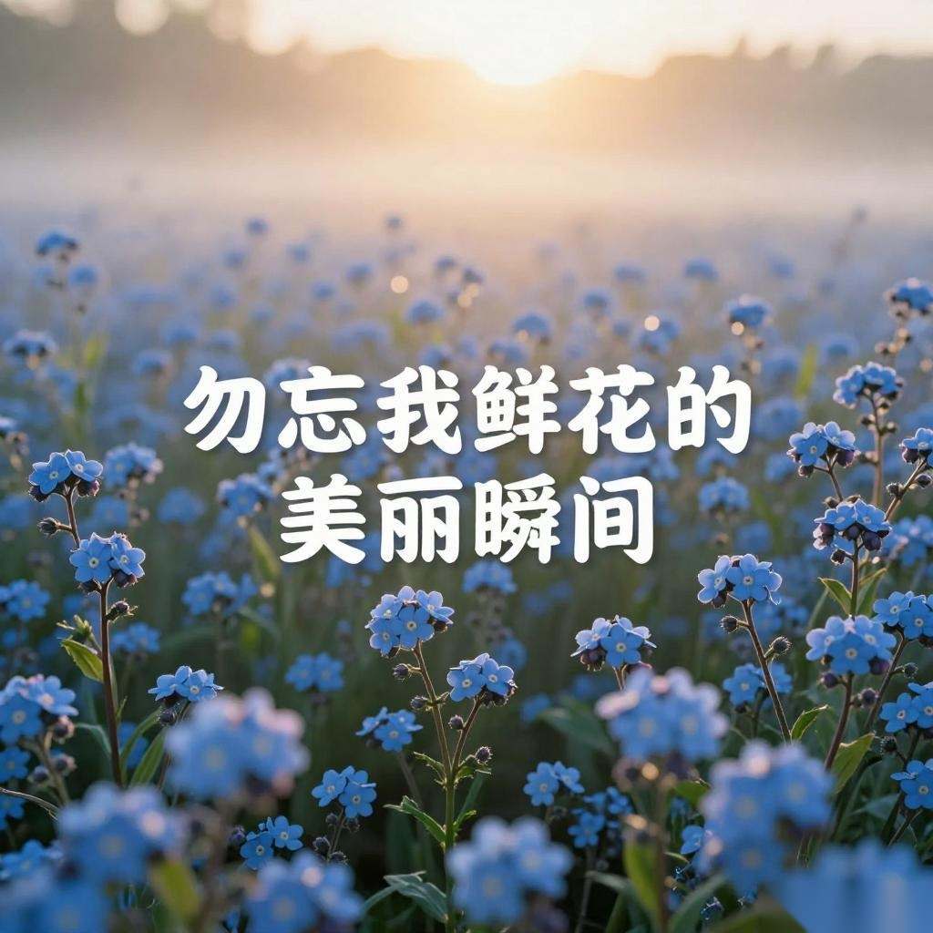 勿忘我鲜花的美丽瞬间