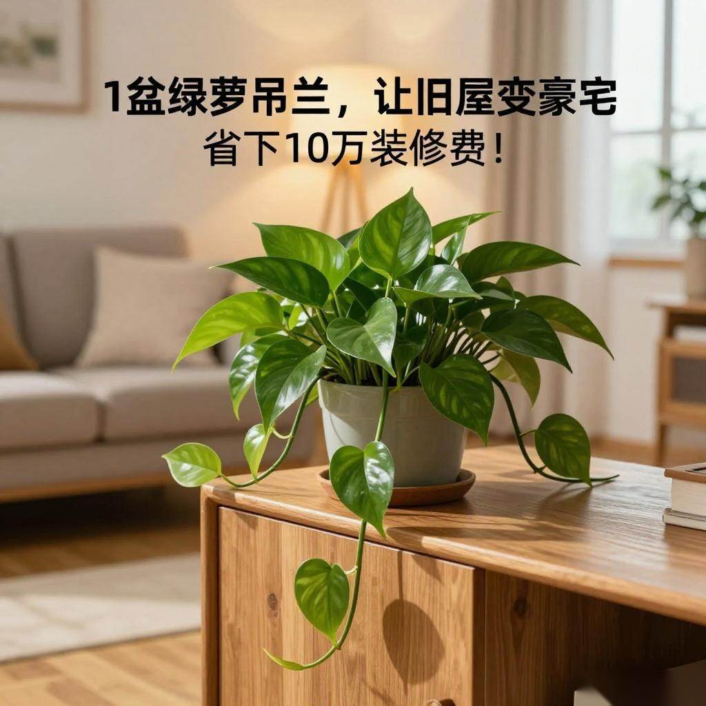 1盆绿萝吊兰，让旧屋变豪宅，省下10万装修费！