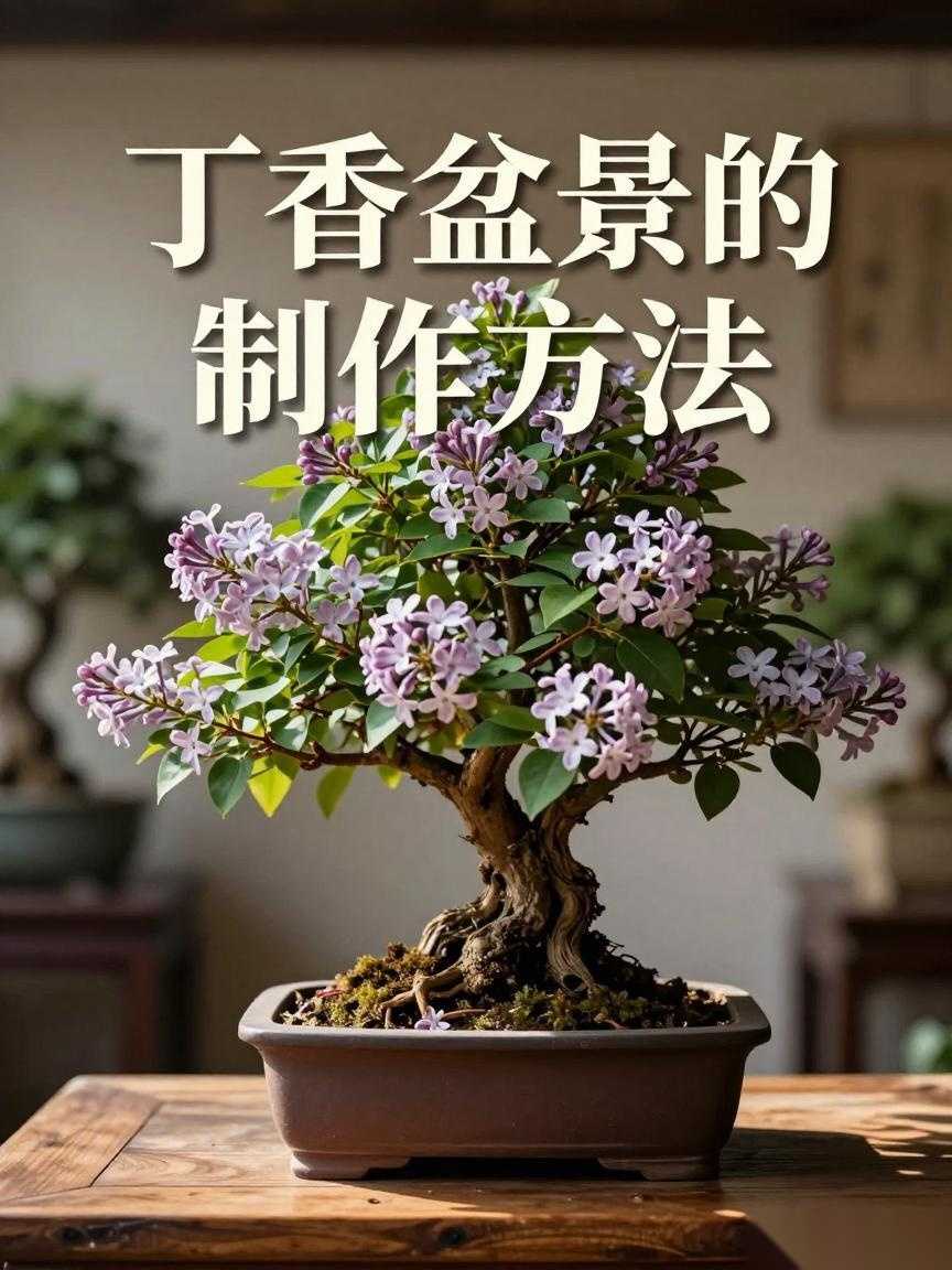 丁香盆景的制作方法