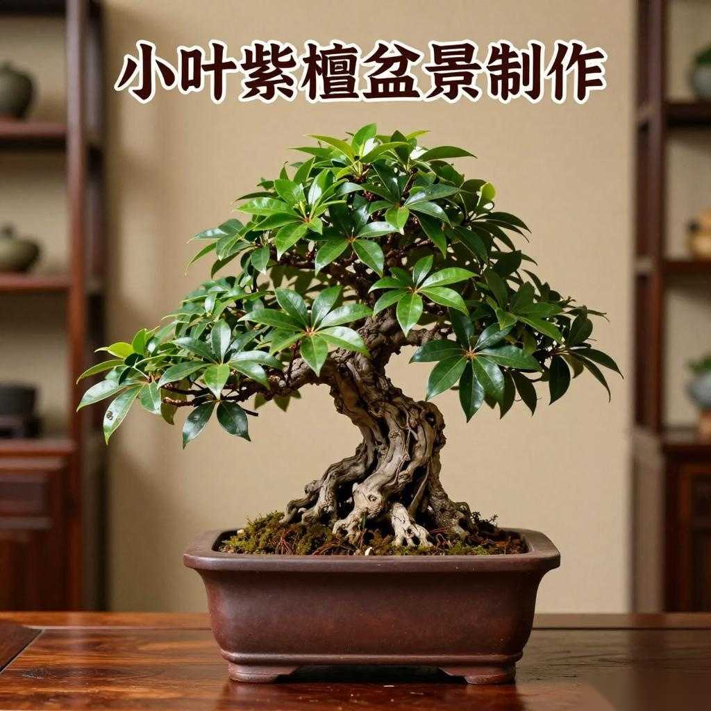 小叶紫檀盆景制作