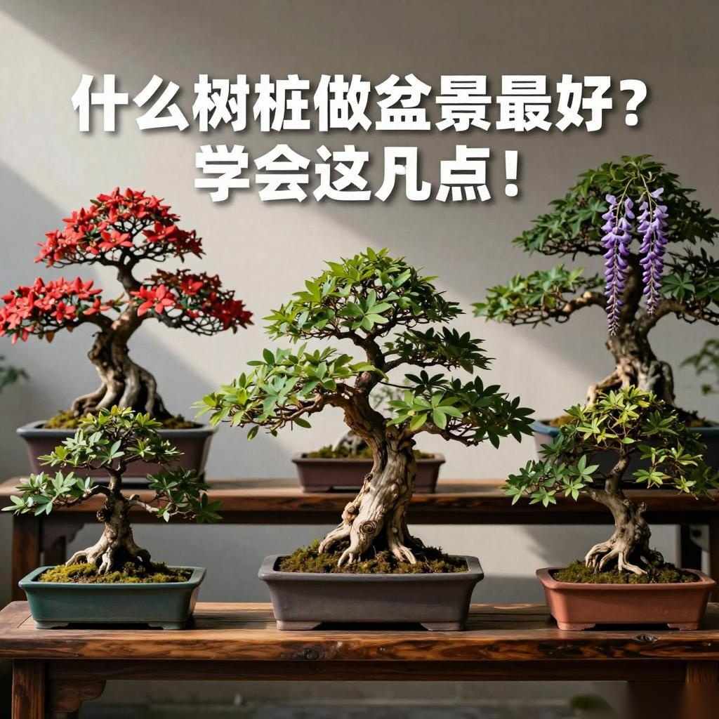 什么树桩做盆景最好?学会这三点!