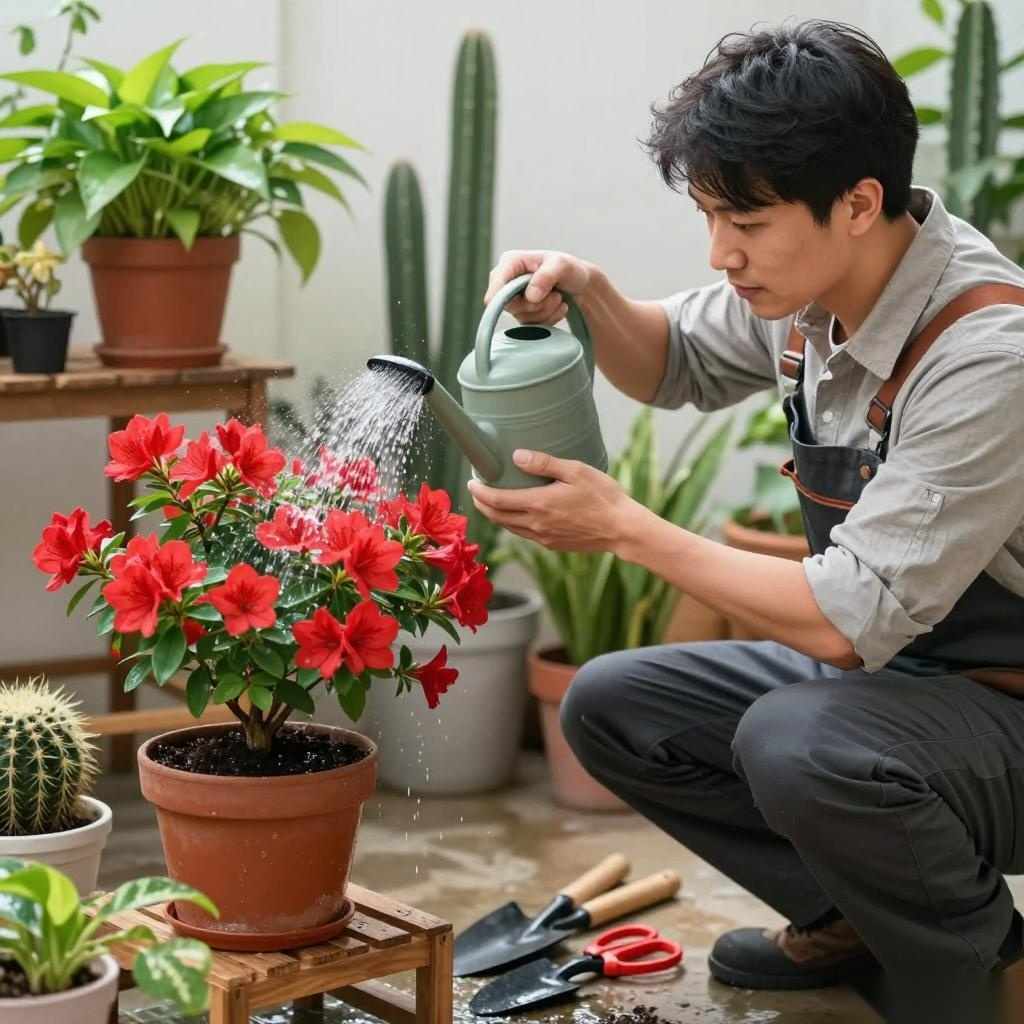 映山红种植一个月可以浇营养液吗 刚栽的映山红要浇什么水成活率高