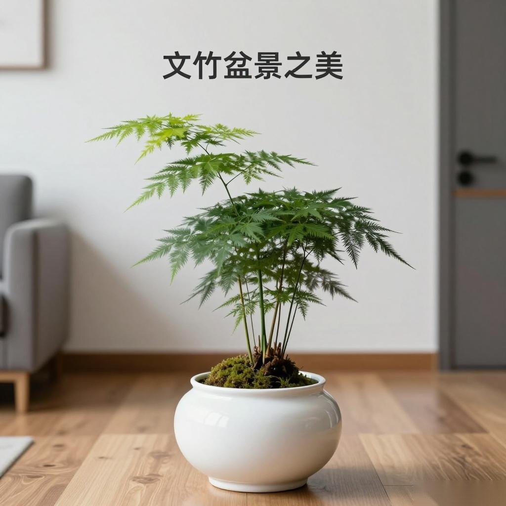 文竹盆景之美，静谧与雅致的完美结合