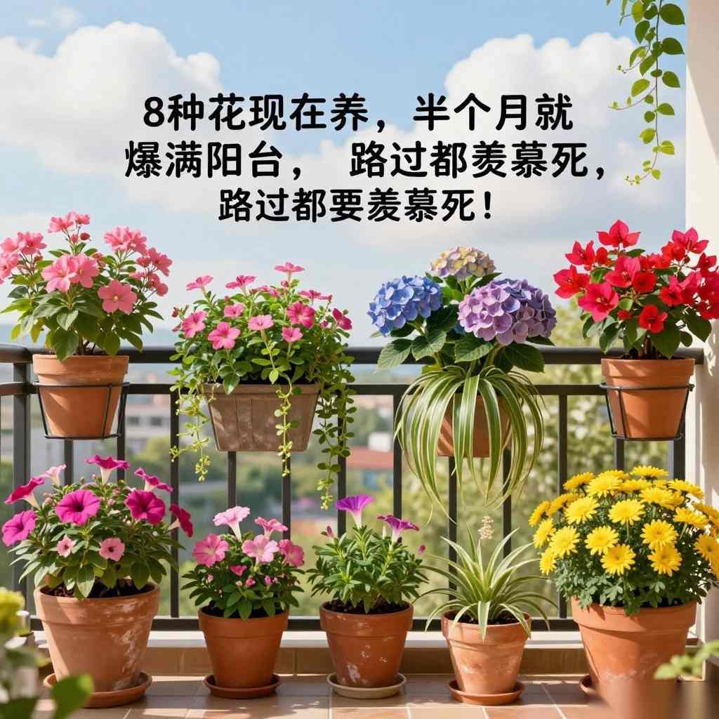 8种花现在养，半个月就爆满阳台，路过都要羡慕死！