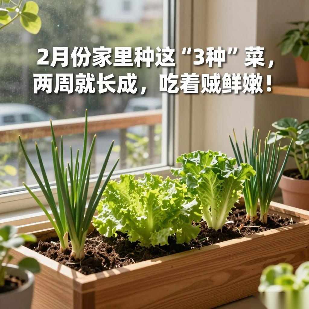 2月份家里种这“3种”菜，两周就长成，吃着贼鲜嫩！