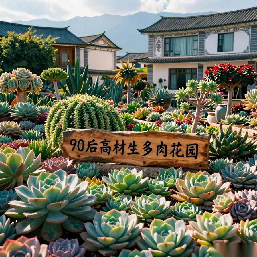 90后高材生，包地20亩种多肉，爱情事业双丰收！