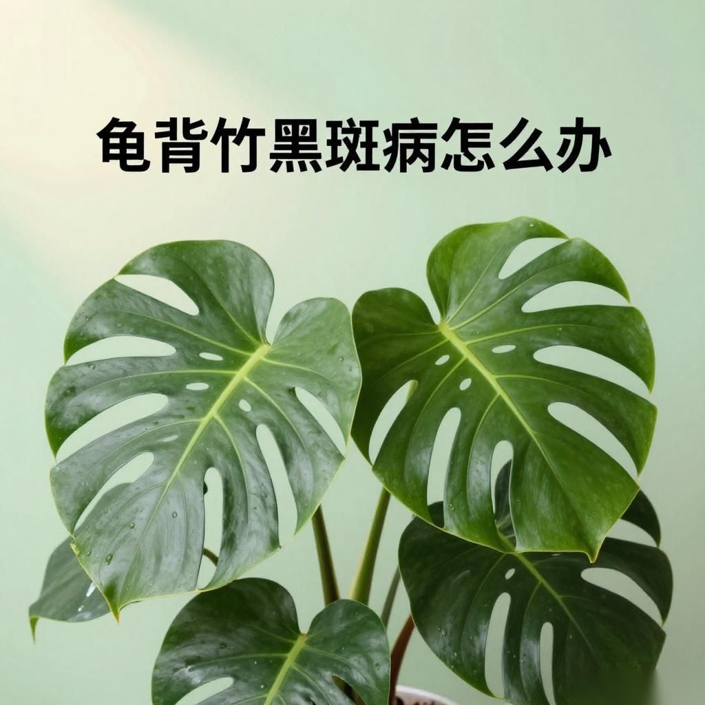 龟背竹黑斑病怎么办