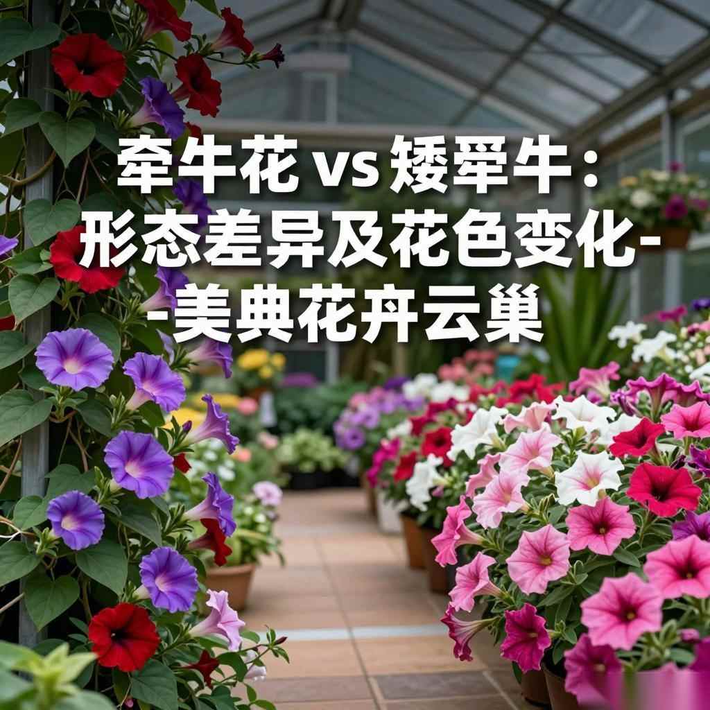 牵牛花 vs 矮牵牛：形态差异及花色变化-美典花卉云巢