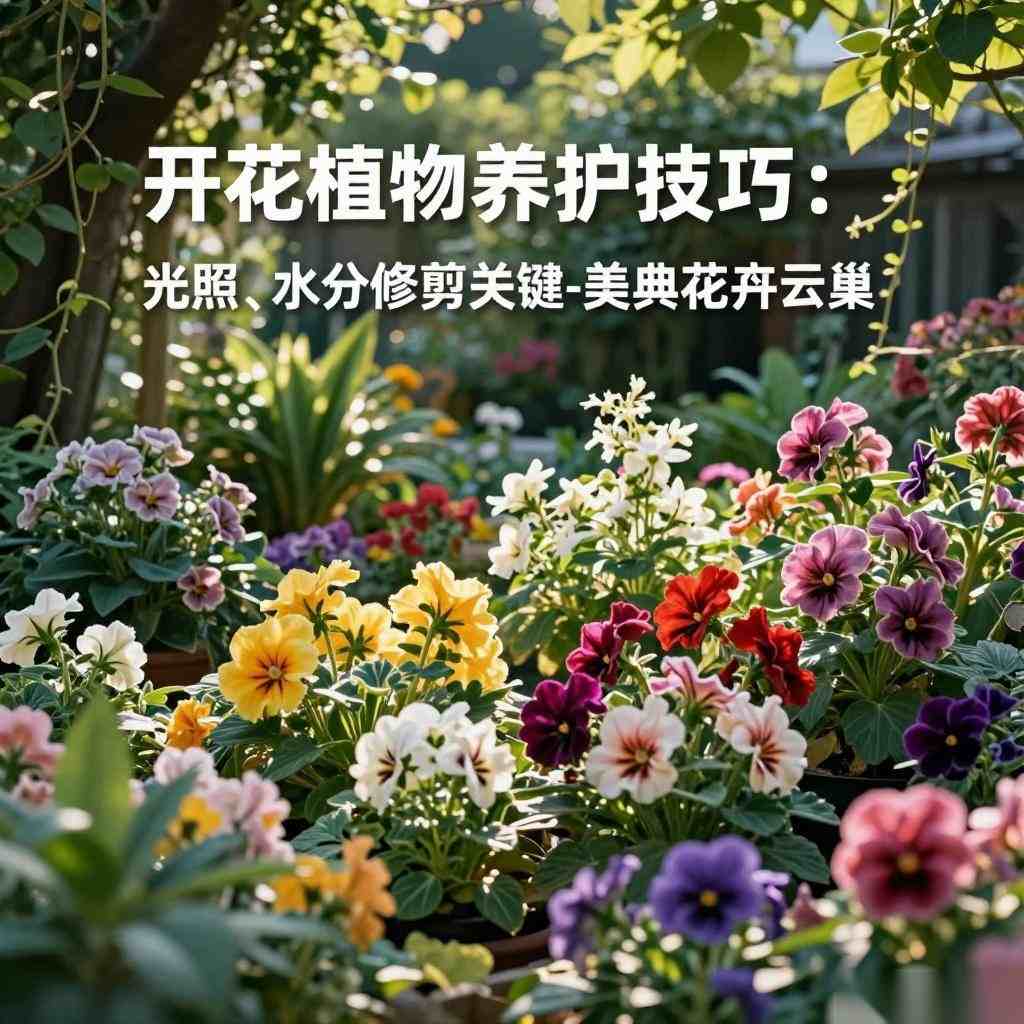开花植物养护技巧：光照、水分与修剪关键-美典花卉云巢