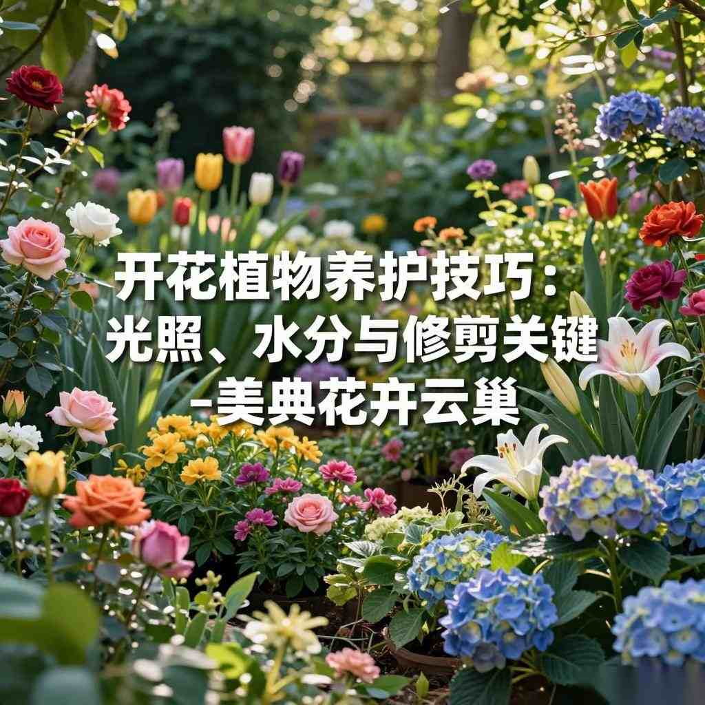开花植物养护技巧:光照、水分与修剪关键-美典花卉云巢