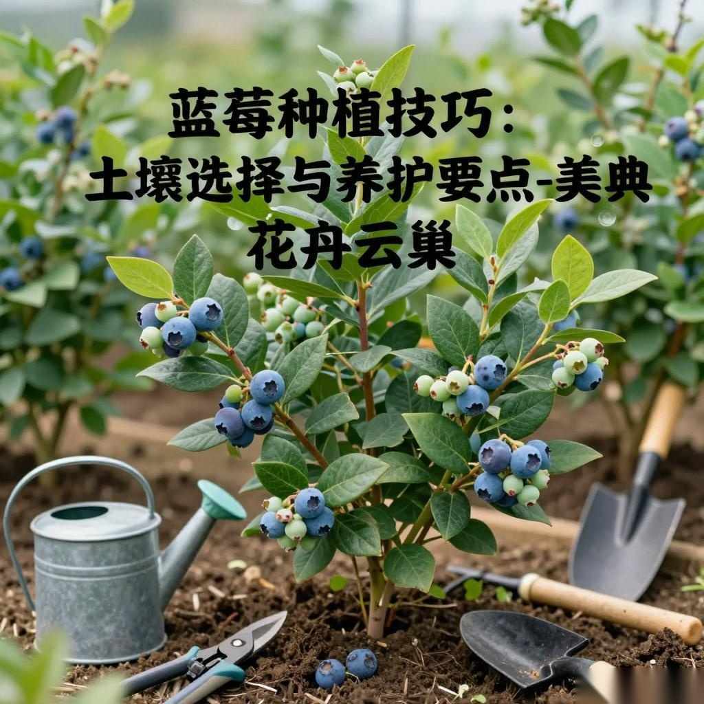 蓝莓种植技巧：土壤选择与养护要点-美典花卉云巢