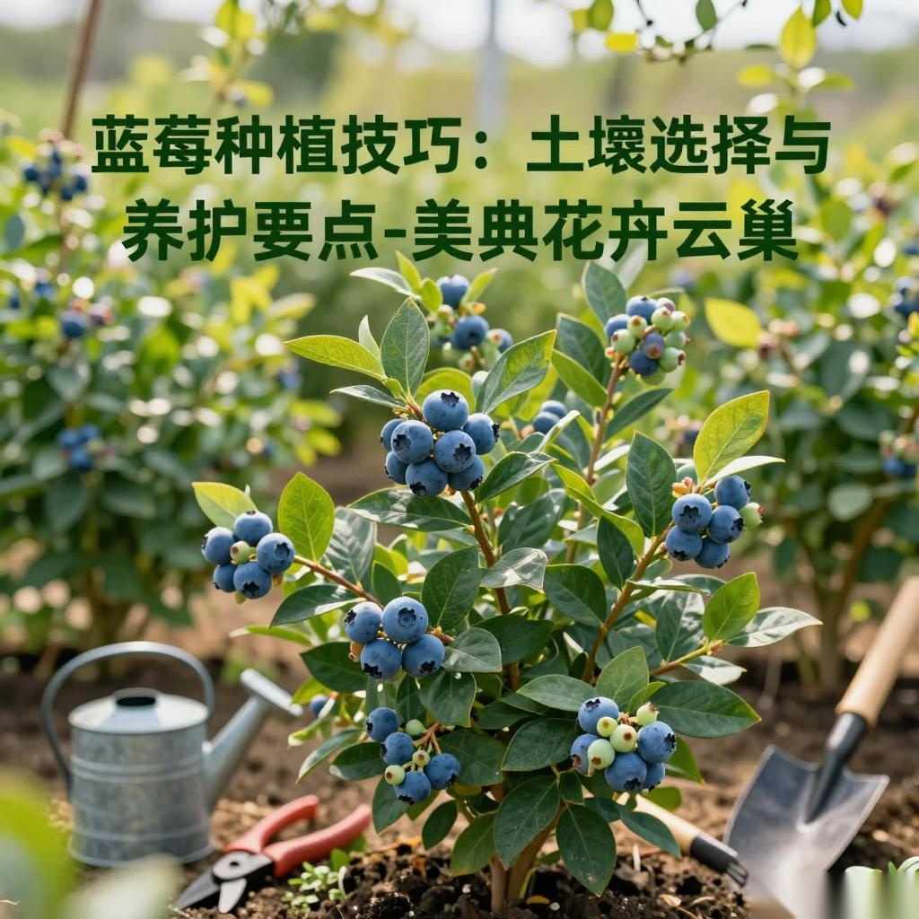 蓝莓种植技巧:土壤选择与养护要点-美典花卉云巢
