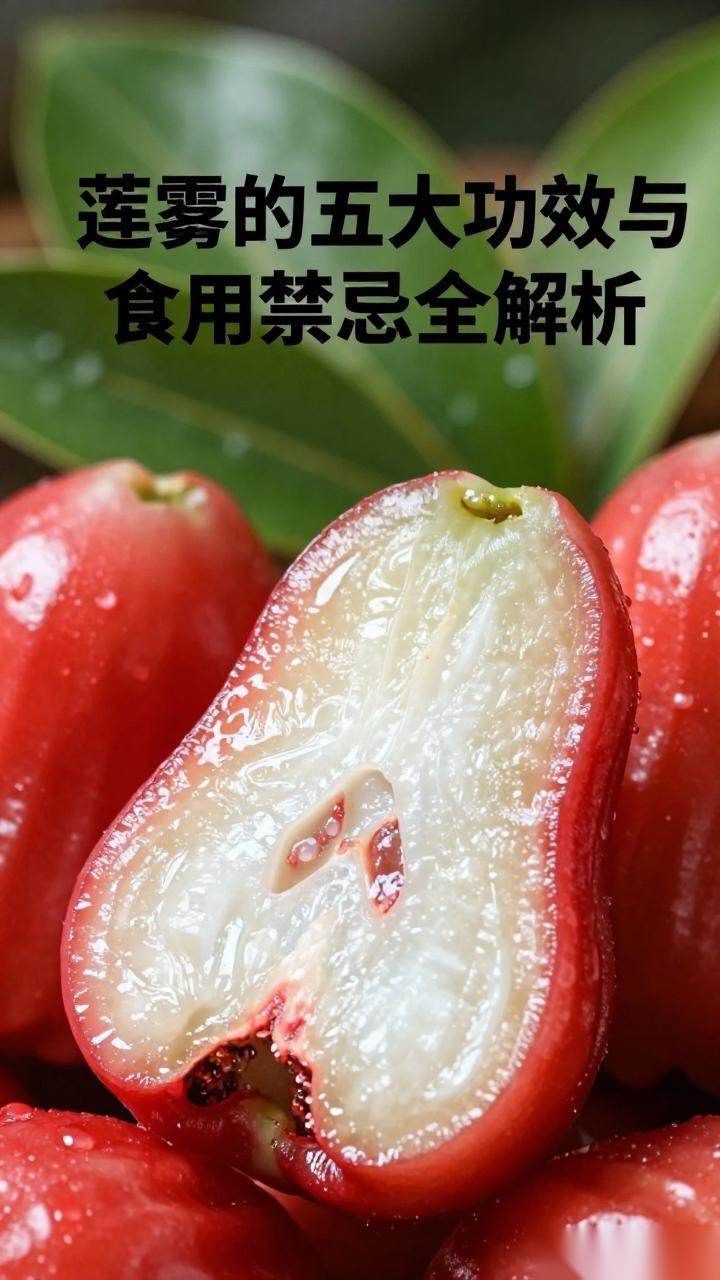 莲雾的五大功效与食用禁忌全解析-美典花卉云巢