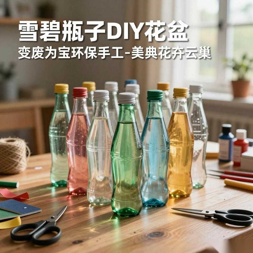 雪碧瓶子DIY花盆 变废为宝环保手工-美典花卉云巢
