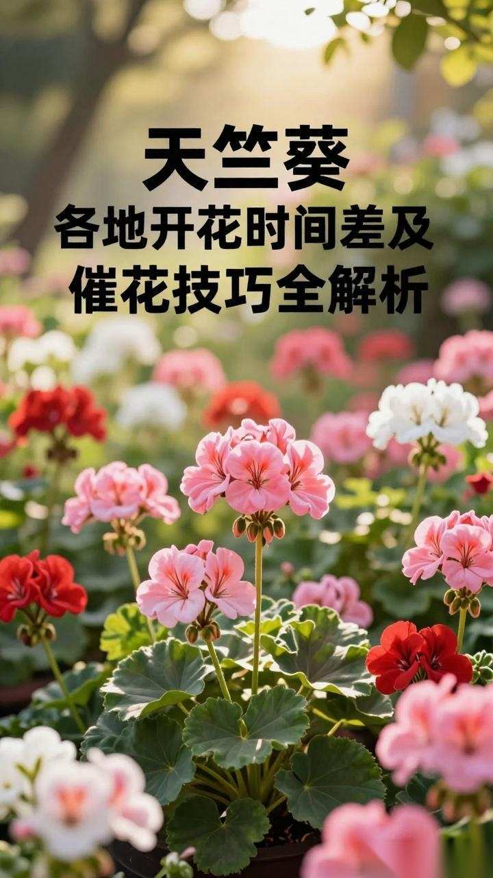 天竺葵各地开花时间差异及催花技巧全解析-美典花卉云巢