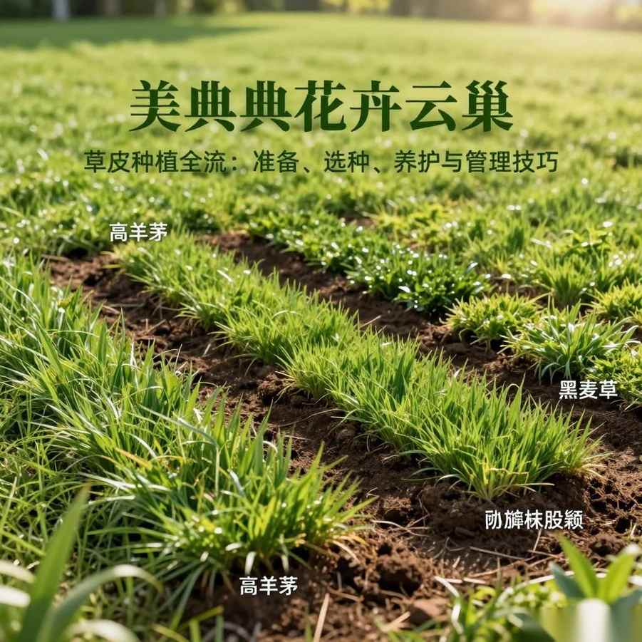 草皮种植全流程：准备、选种、养护与管理技巧-美典花卉云巢
