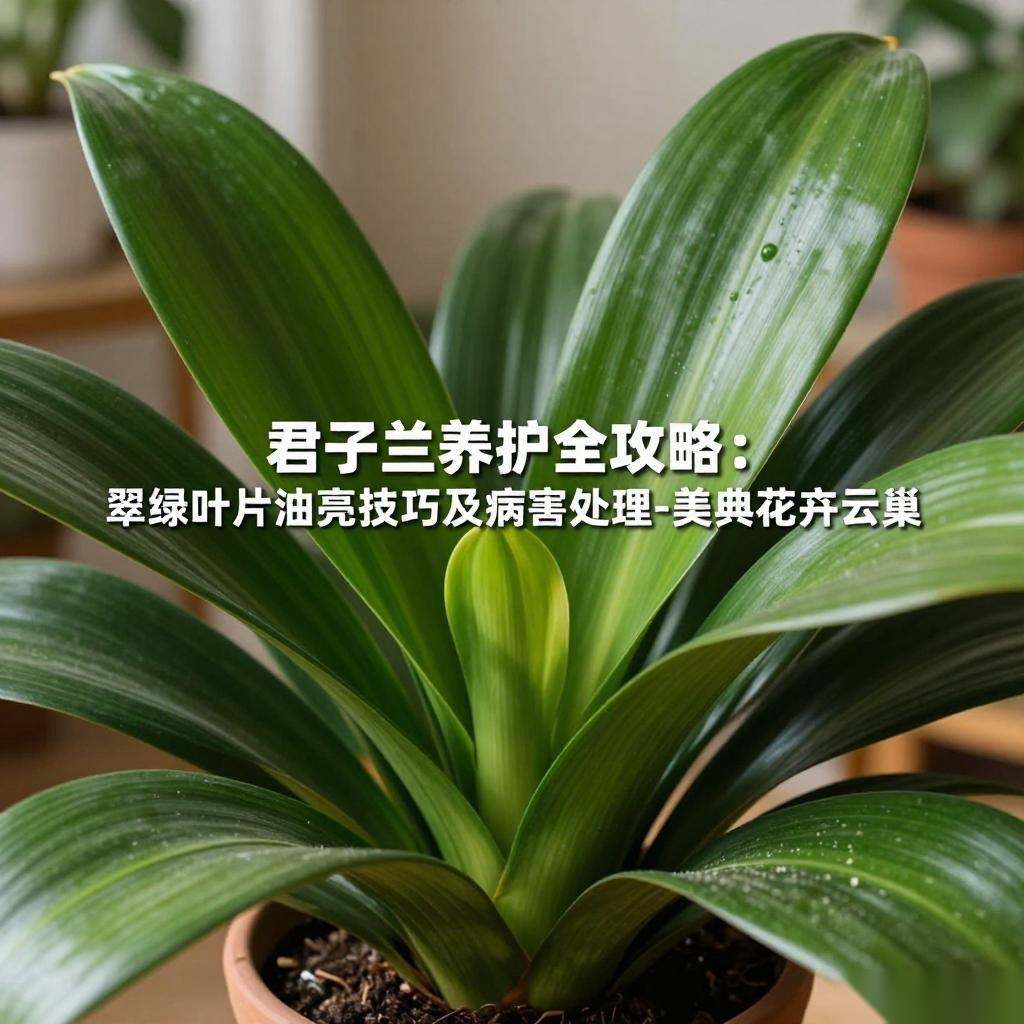 君子兰养护全攻略:翠绿叶片油亮技巧及病害处理-美典花卉云巢