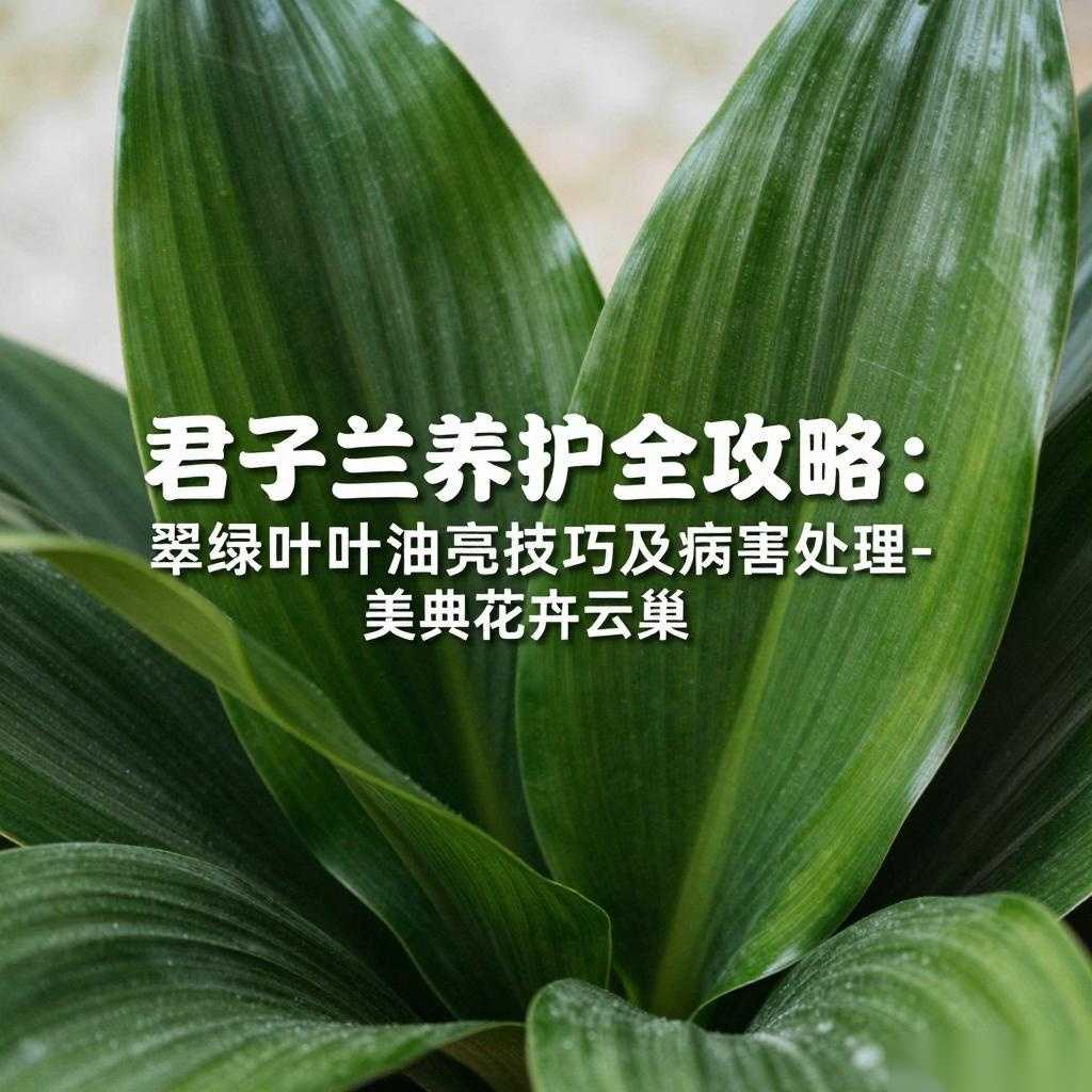 君子兰养护全攻略:翠绿叶片油亮技巧及病害处理-美典花卉云巢