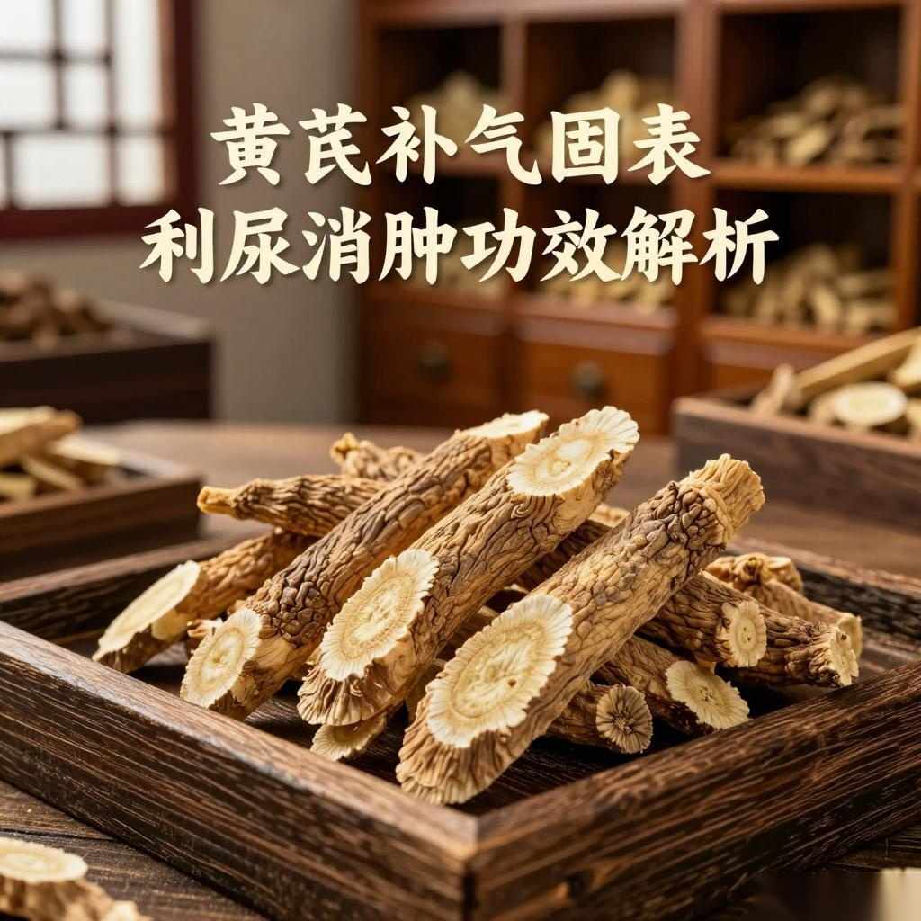 黄芪补气固表利尿消肿功效解析-美典花卉云巢