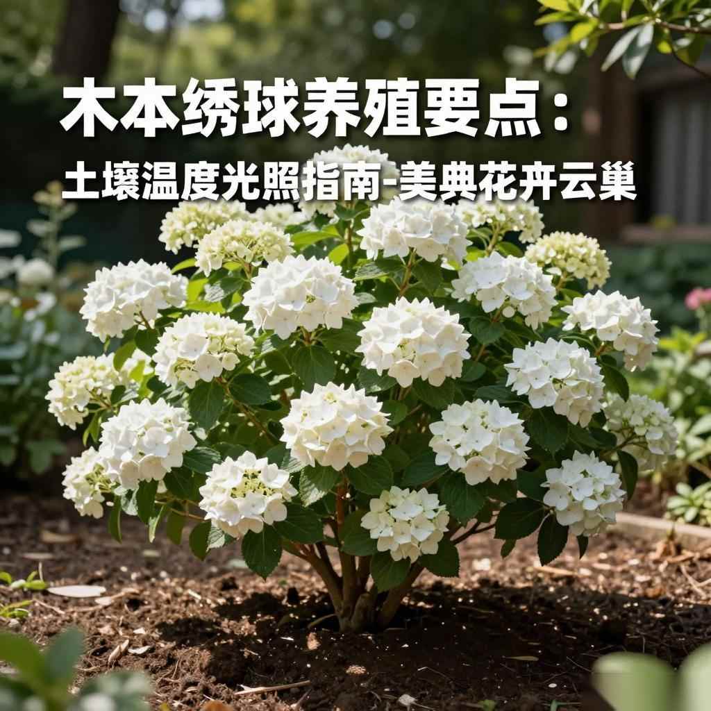 木本绣球养殖要点：土壤温度光照指南-美典花卉云巢