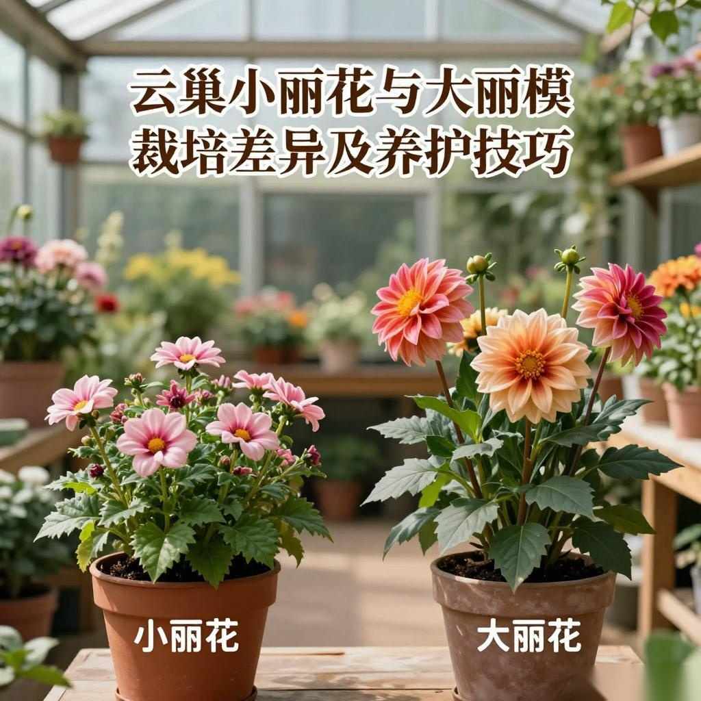 小丽花与大丽花栽培差异及养护技巧-美典花卉云巢