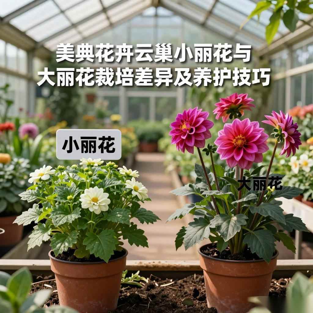 小丽花与大丽花栽培差异及养护技巧-美典花卉云巢