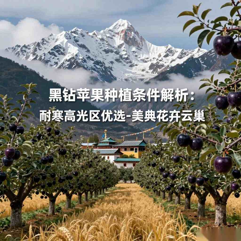 黑钻苹果种植条件解析：耐寒高光区优选-美典花卉云巢