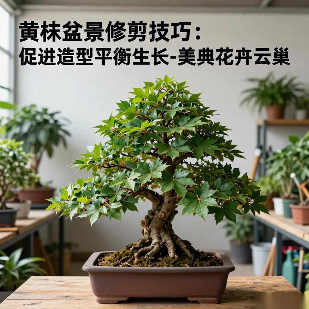 黄栌盆景修剪技巧：促进造型平衡生长-美典花卉云巢