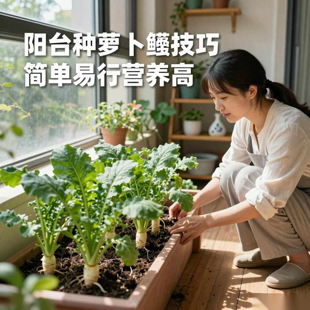 阳台种萝卜缨技巧 简单易行营养高-美典花卉云巢