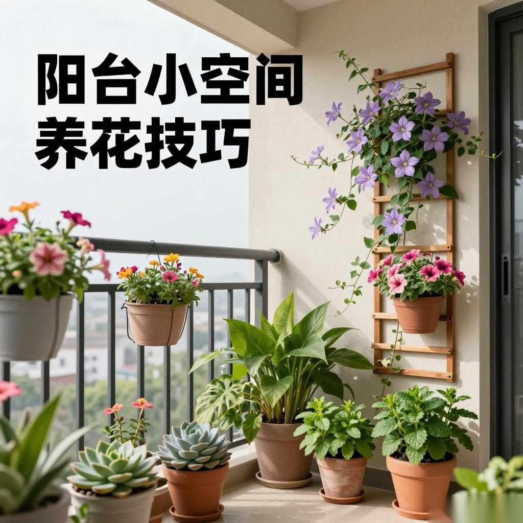 阳台小空间养花技巧：地面/墙壁/空中/栏杆多种方法解析-美典花卉云巢