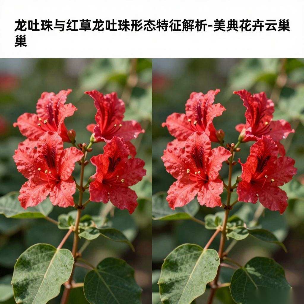 龙吐珠与红萼龙吐珠形态特征解析-美典花卉云巢