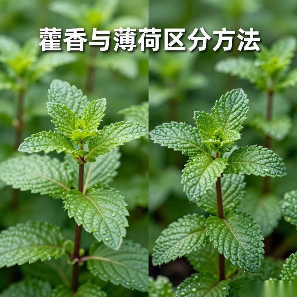 藿香与薄荷区分方法,叶子花型对比-美典花卉云巢