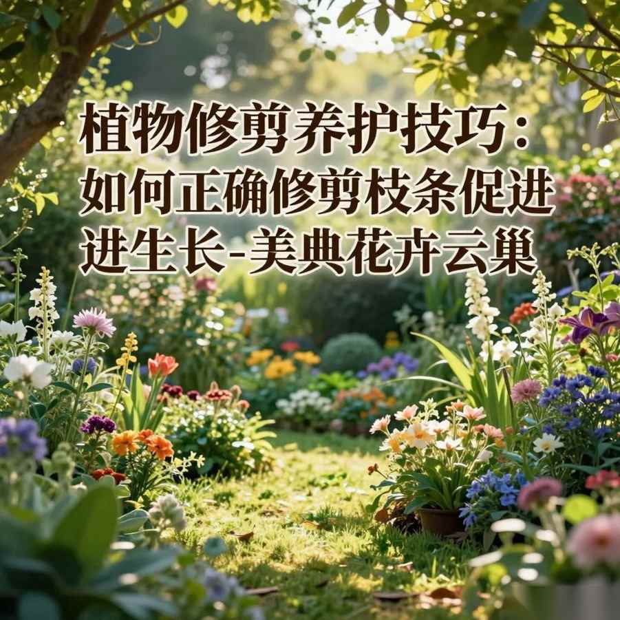 植物修剪养护技巧:如何正确修剪枝条促进生长-美典花卉云巢