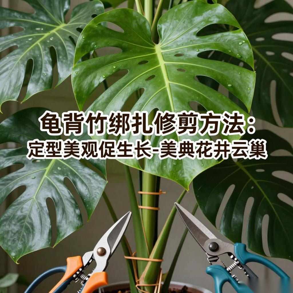 龟背竹绑扎修剪方法：定型美观促生长-美典花卉云巢