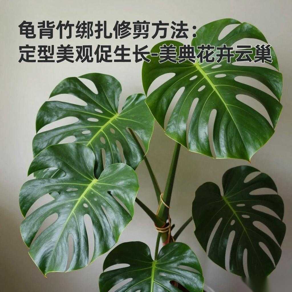 龟背竹绑扎修剪方法:定型美观促生长-美典花卉云巢