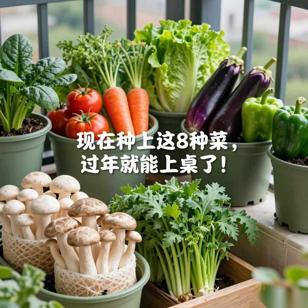 现在种上这8种菜,过年就能上桌了!